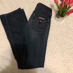 Beautiful pair of  Hudson Jean lowrise flare legs